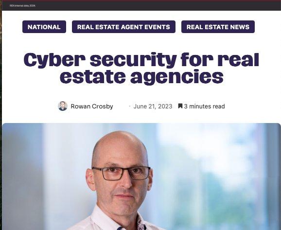 Cyber security for real estate agencies